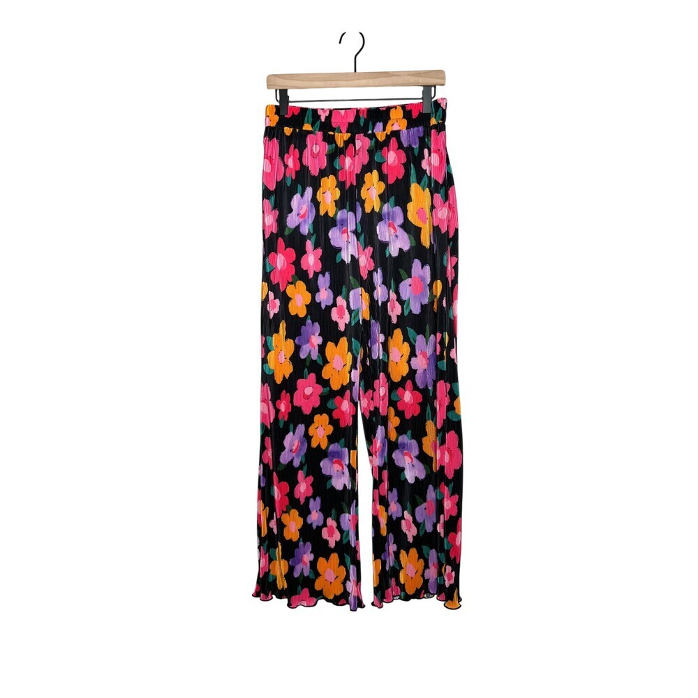 Piper and Scoot Women Multi Two Piece Set Size L/XL Plisse Flower Power - Picture 7 of 9